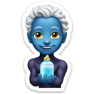 Laufey holding baby oil  sticker