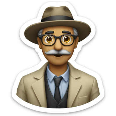 pessoa com um desafio constante. sticker