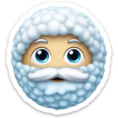 Blauer Schneeball  sticker