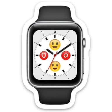 jolie montre blanche sticker
