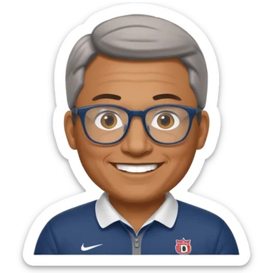 ferguson football coach, glasses sticker