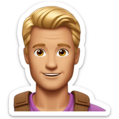 Ken from the barbie movie sticker