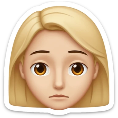 emoji between 😑 and 😳 sticker