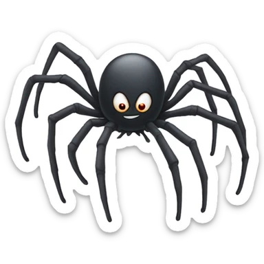 Spider flying  sticker