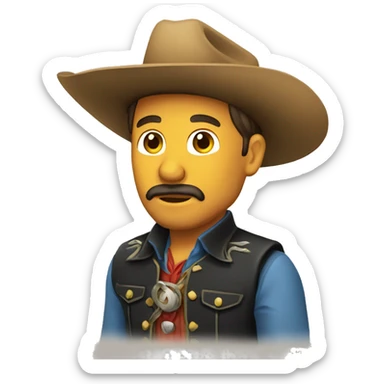 Vaquero cansado sticker