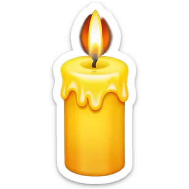 Sign € birthday candle  sticker