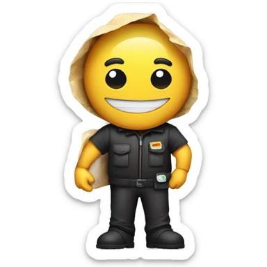 Rober with chips pack sticker