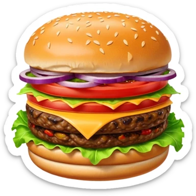 Hamburger sticker