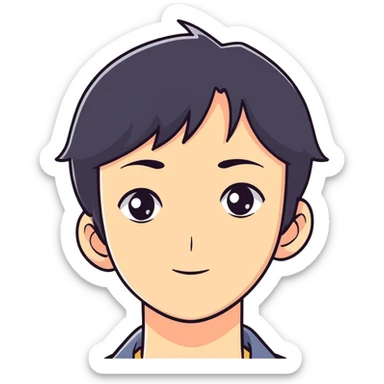 A good math teacher with black hair and beautiful eyes sticker