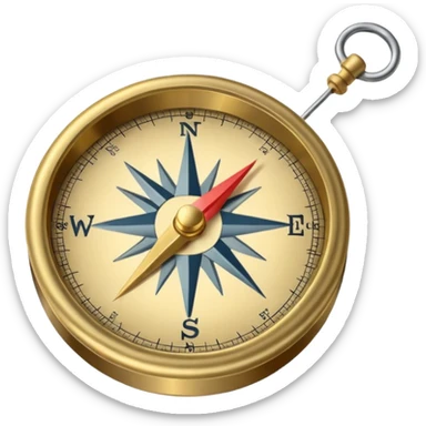 Compass sticker