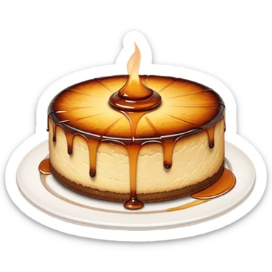 burnt basque cheesecake sticker