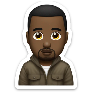 kanye west with yeat sticker