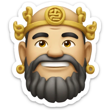 The God of Wealth in China sticker