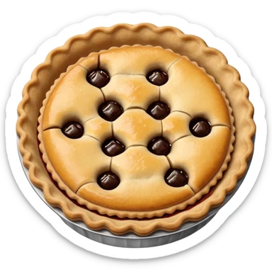 create a pie emoji, similar to a mince pie sticker