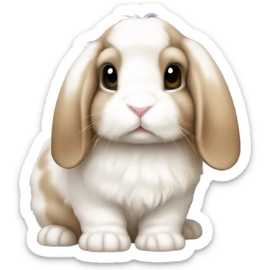 Holland lop bunny sticker