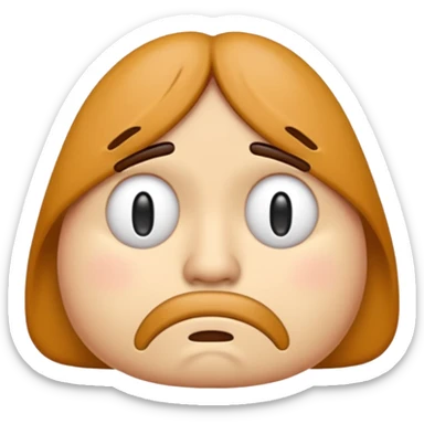Depressed sleep deprived emoji sticker