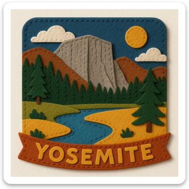 yosemite national park sticker