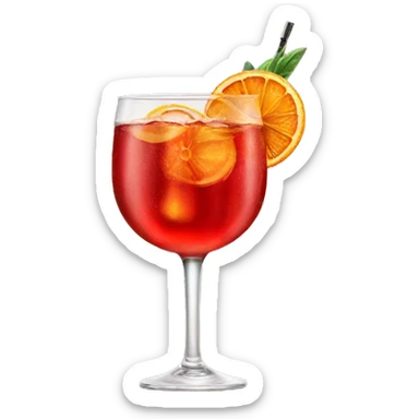 Campari Spritz cocktail  sticker