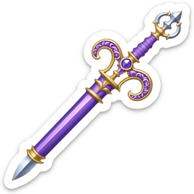 Pretty purple classy weapon sticker