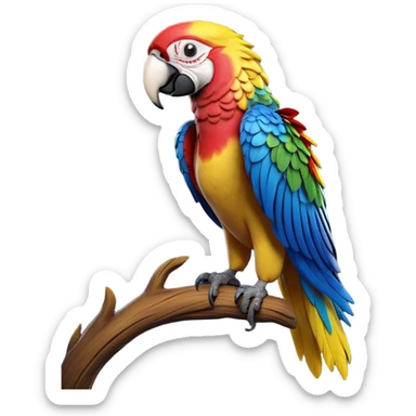 cinematic-macaw-realistic-full-body-standing-emoji,-vibrant-feathers-glowing-with-rich-reds,-blues,-and-yellows,-head-tilted-dramatically,-curved-black-beak-gleaming,-piercing-dark-eyes-exuding-confidence,-simplified-yet-realistic-focused-features,-highly-detailed,-glowing-with-an-almost-sarcastic-glow

 sticker