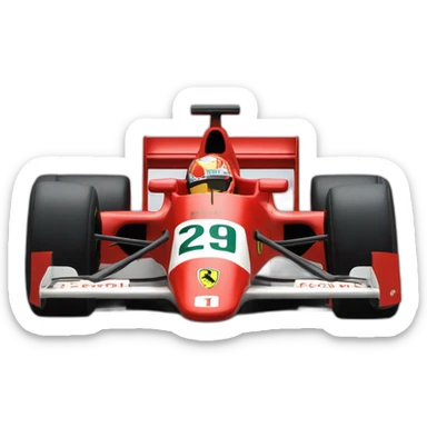 1991 ferrari F1 car sticker