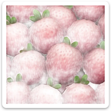 lychee with penguin feet sticker