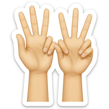 Yvl handsign yellow  sticker