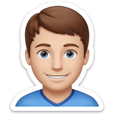  patriots player number 10 brown hair pale blue eyes sticker