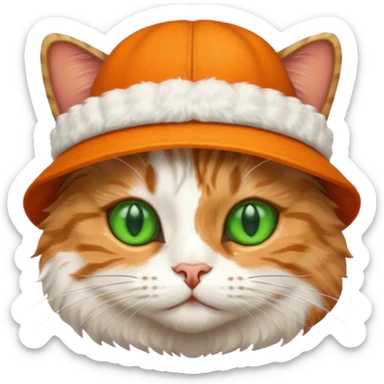 кіт в шапці sticker