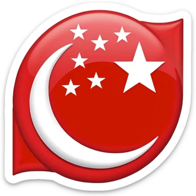 Flag of Singapore 🇸🇬 sticker