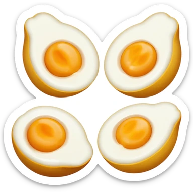 telur rebus semangkuk sticker