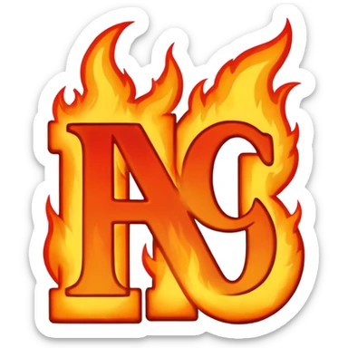 Can you make a banner that says PYRO in gothic letters, the letters should also be on fire  sticker