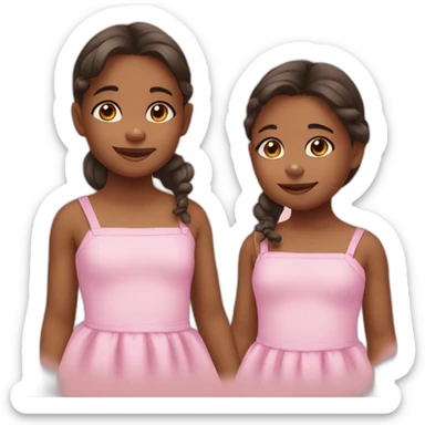 1 year old and 3 years old sisters sticker