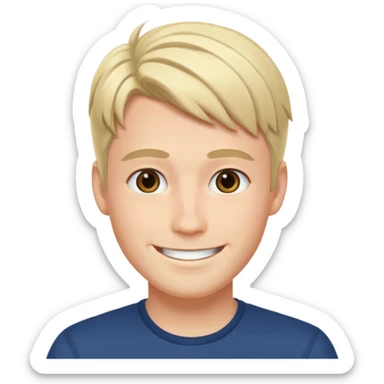 Norwegian handsome anime man sticker