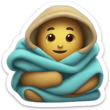 cosy with a blanket sticker