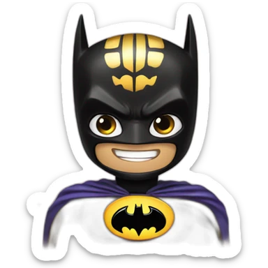 batman celebrating new year sticker