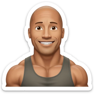 The Rock Johnson sticker