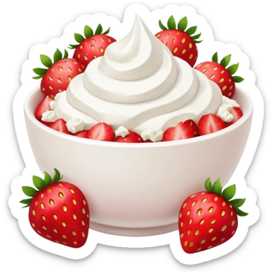 strawberries and cottage cheese sticker