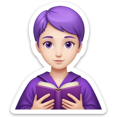 charisma magic violet book sticker