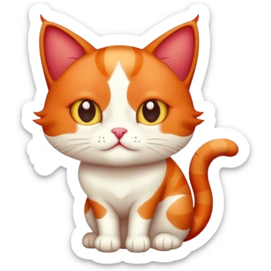 cream pied red sticker