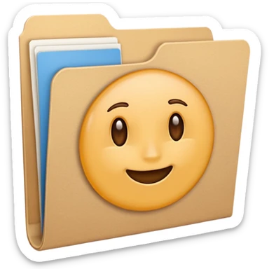 Office Manila folder sticker