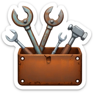 rusty tools sticker