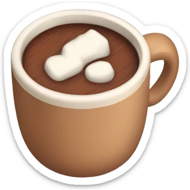 cozy hot chocolate  sticker