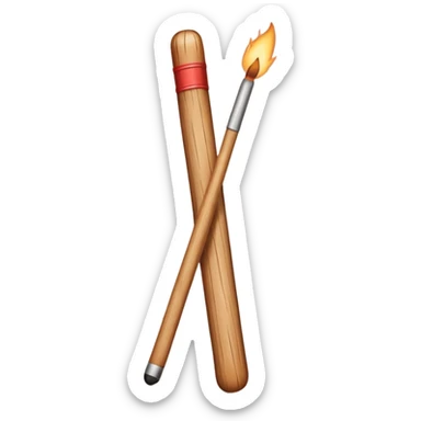 Match stick  sticker