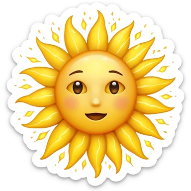 from earth point of view sun blowing  sticker