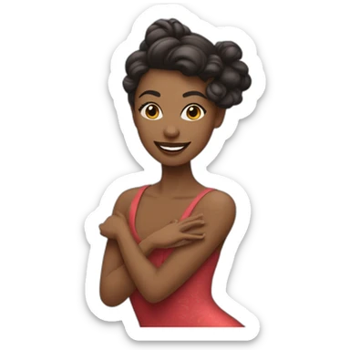 Une danseuse de moderne jazz  sticker