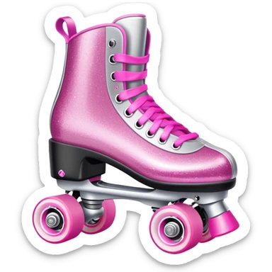 Glitter roller skates  sticker