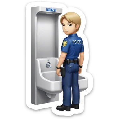 leon kennedy urinal sticker