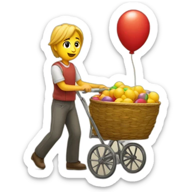 Balon entrando a canasta sticker