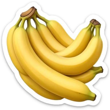 Bananas on the hand sticker
